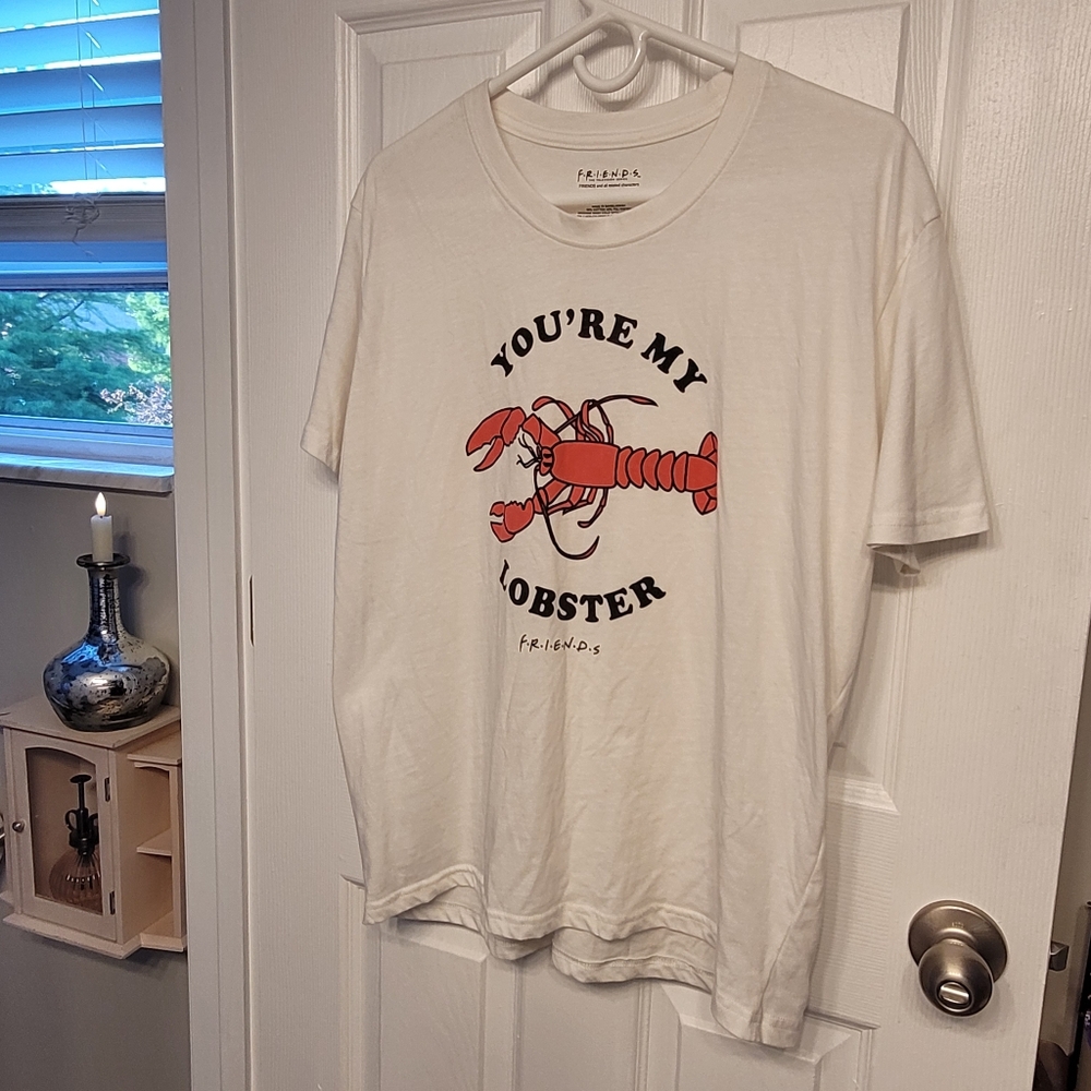 FRIENDS You're My Lobster Hi-lo Tee Soft & Comfy Women's Slim Fit XXL White - Picture 3 of 11